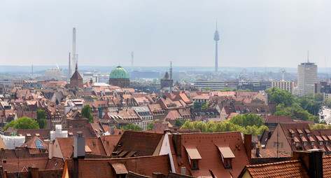 Stadtübersicht Skyline Nürnberg